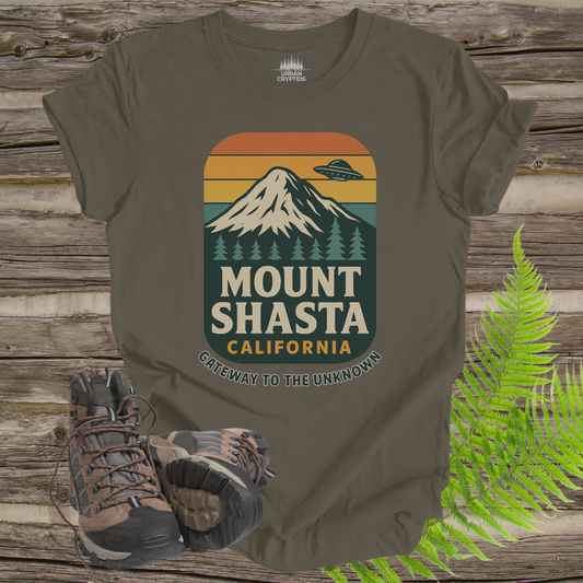 Mount Shasta UFO T-Shirt – Gateway to the Unknown (California Design)