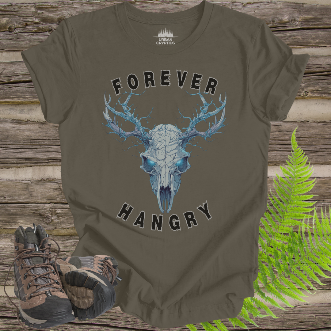 Forever Hangry Wendigo T-Shirt – Cryptid Horror Graphic Tee