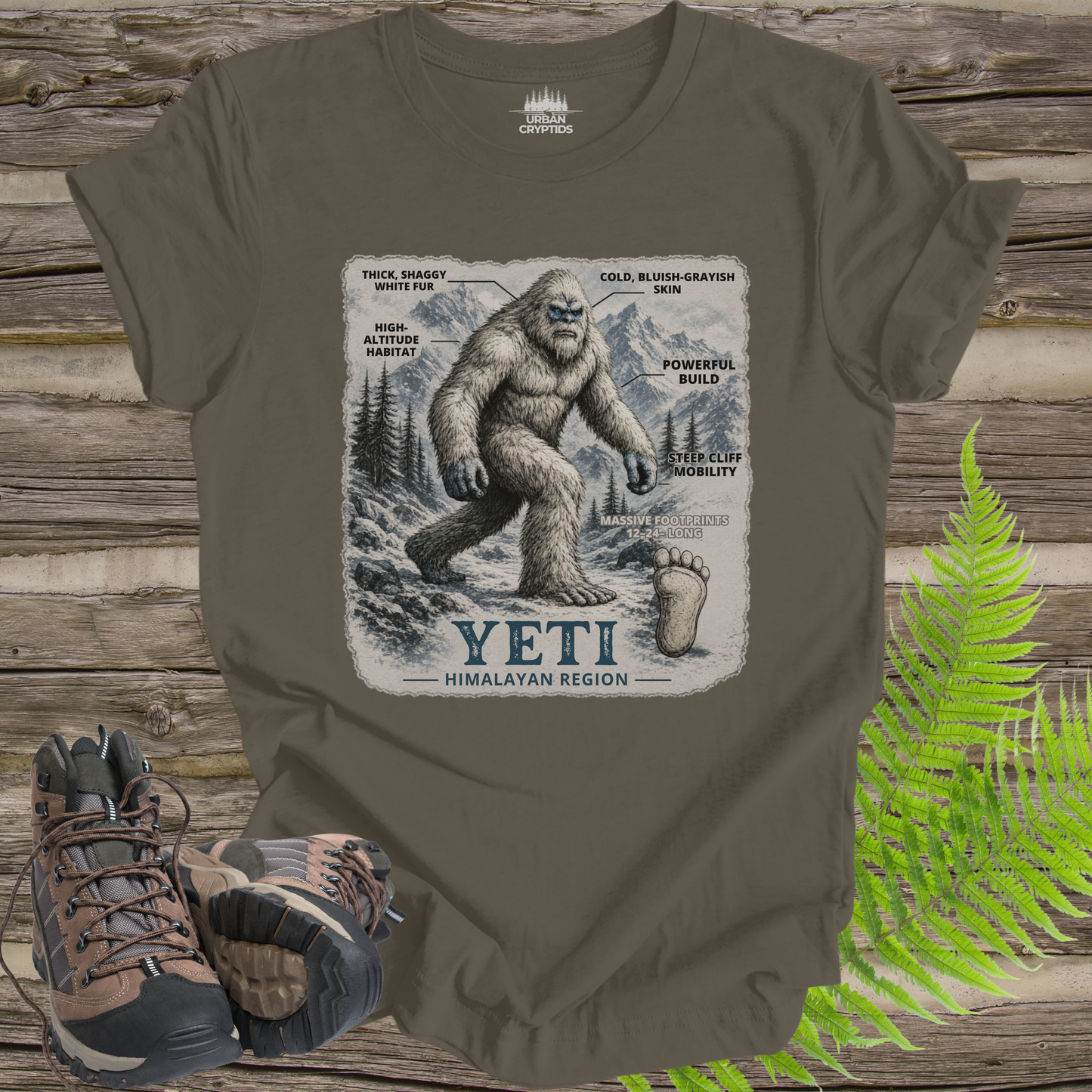 Himalayan Yeti Tee | Hominid Series Cryptid Field Guide Shirt