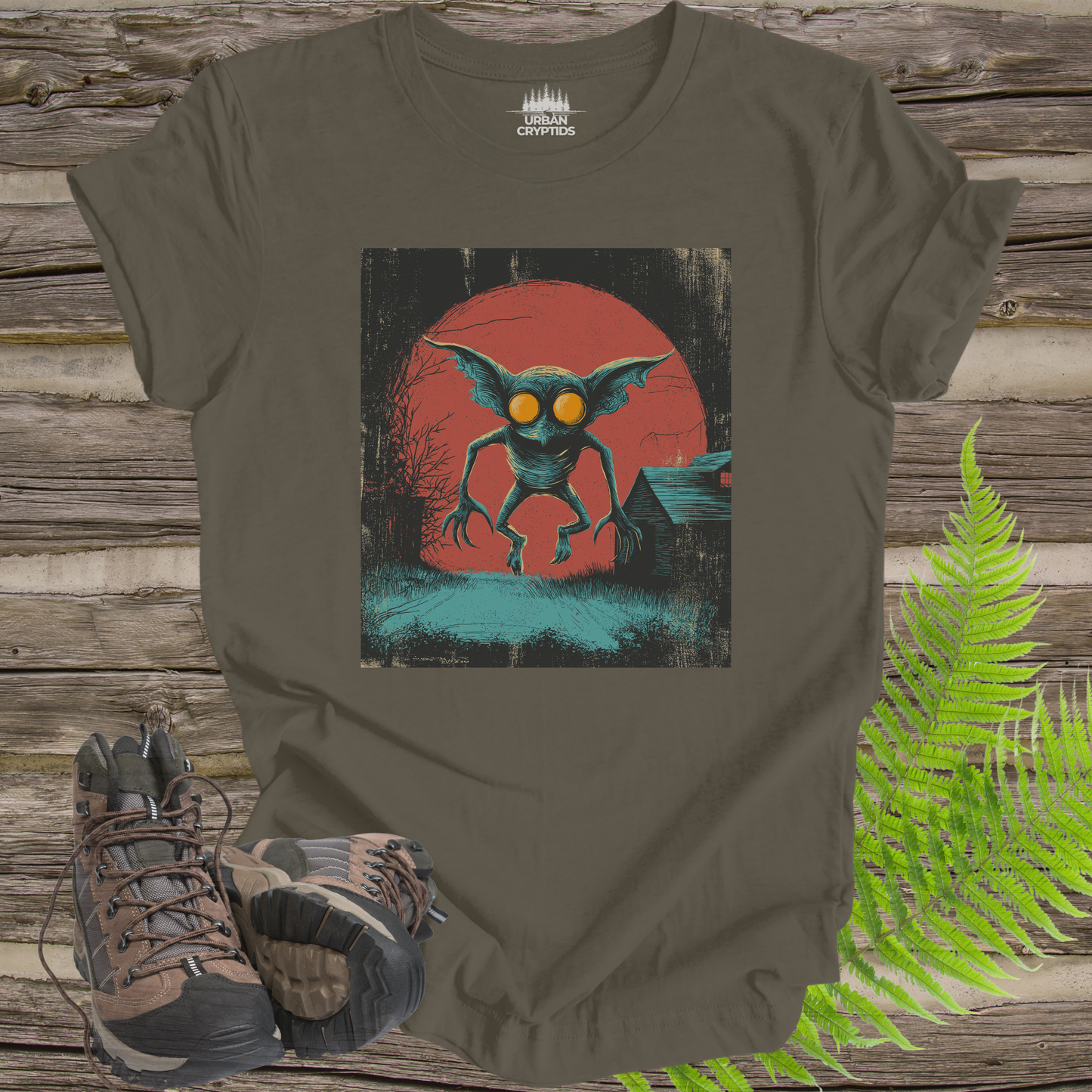 Vintage Hopkinsville Goblin Poster Tee – Retro Kentucky Cryptid T-Shirt