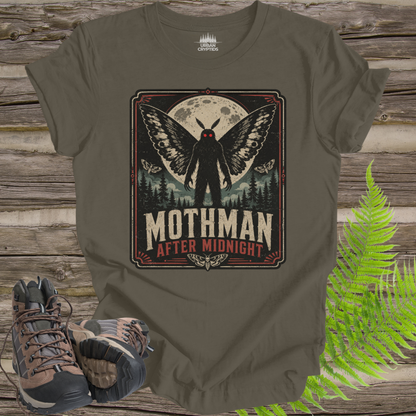 Mothman After Midnight T-Shirt – Vintage Point Pleasant Cryptid Tee