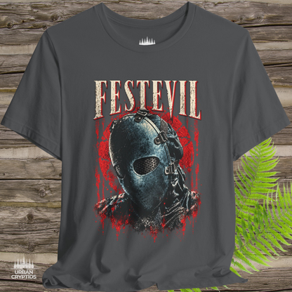 FESTEVIL Mask T-Shirt – Vintage Horror Style Graphic Tee