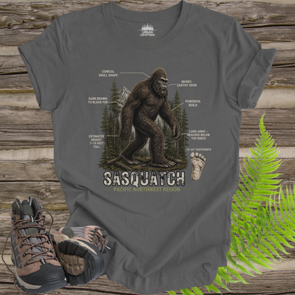 Pacific Northwest Hominid Study Tee | Sasquatch Characteristics Field Guide