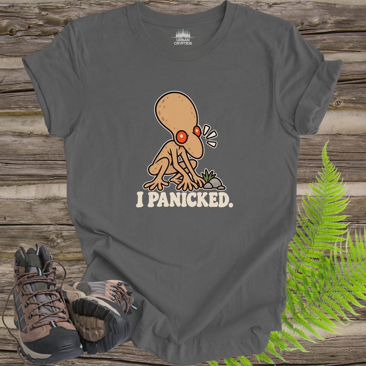 I Panicked Funny Dover Demon Cryptid T-Shirt