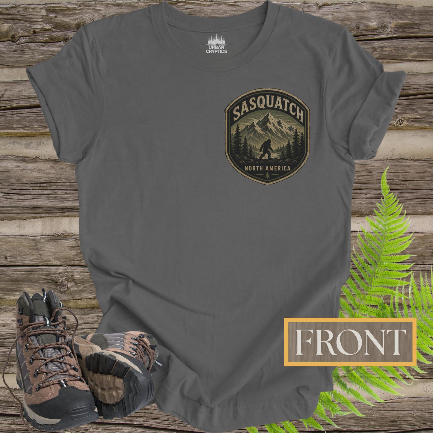 Wildman Chronicles: The Many Names of Sasquatch | Bigfoot Back Print T-Shirt