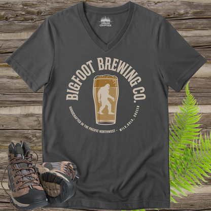 Bigfoot Brewing Co. V-Neck – Pacific Northwest Beer Lover Cryptid Tee