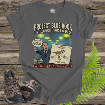 Project Blue Book: The Lubbock Lights Exposed! UFO Comic T-Shirt