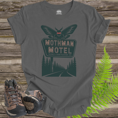 Mothman Motel T-Shirt | Point Pleasant WV Shirt | Vintage Cryptid Tee | Funny Paranormal Shirt | Mothman Graphic