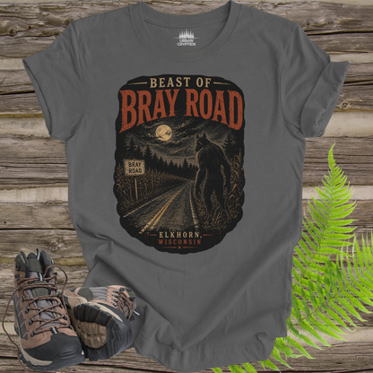 Beast of Bray Road Vintage Cryptid T-Shirt | Elkhorn Wisconsin Dogman Legend Tee