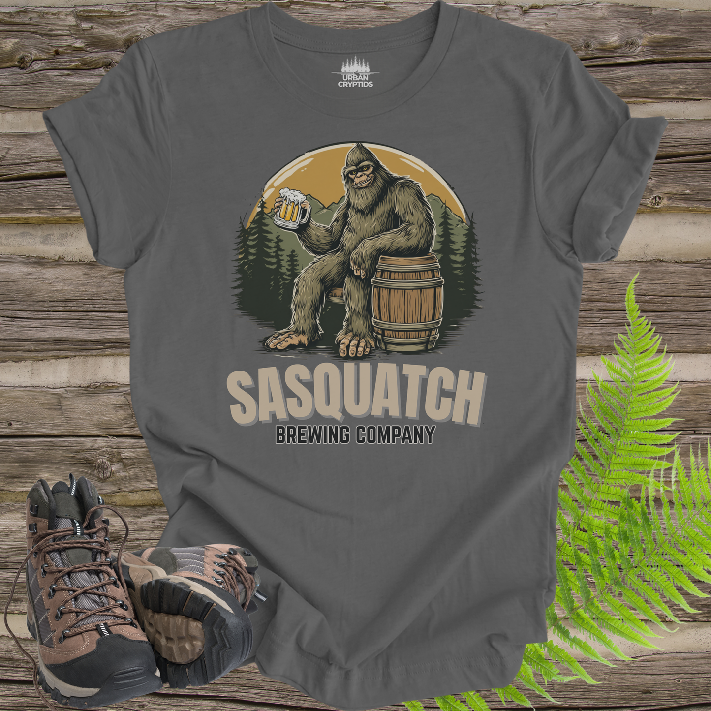 Sasquatch Brewing Company Funny Bigfoot Beer T-Shirt