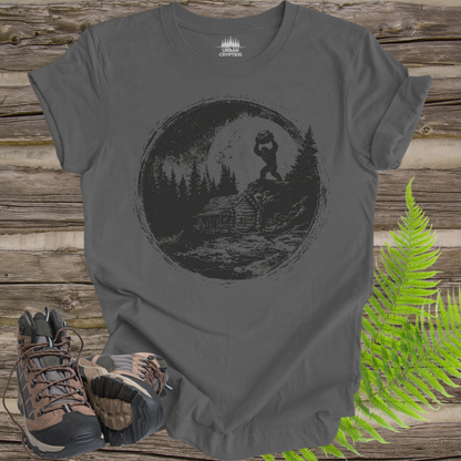 Wildman Chronicles: Moonlit Watcher | Ape Canyon 1924 Bigfoot T-Shirt
