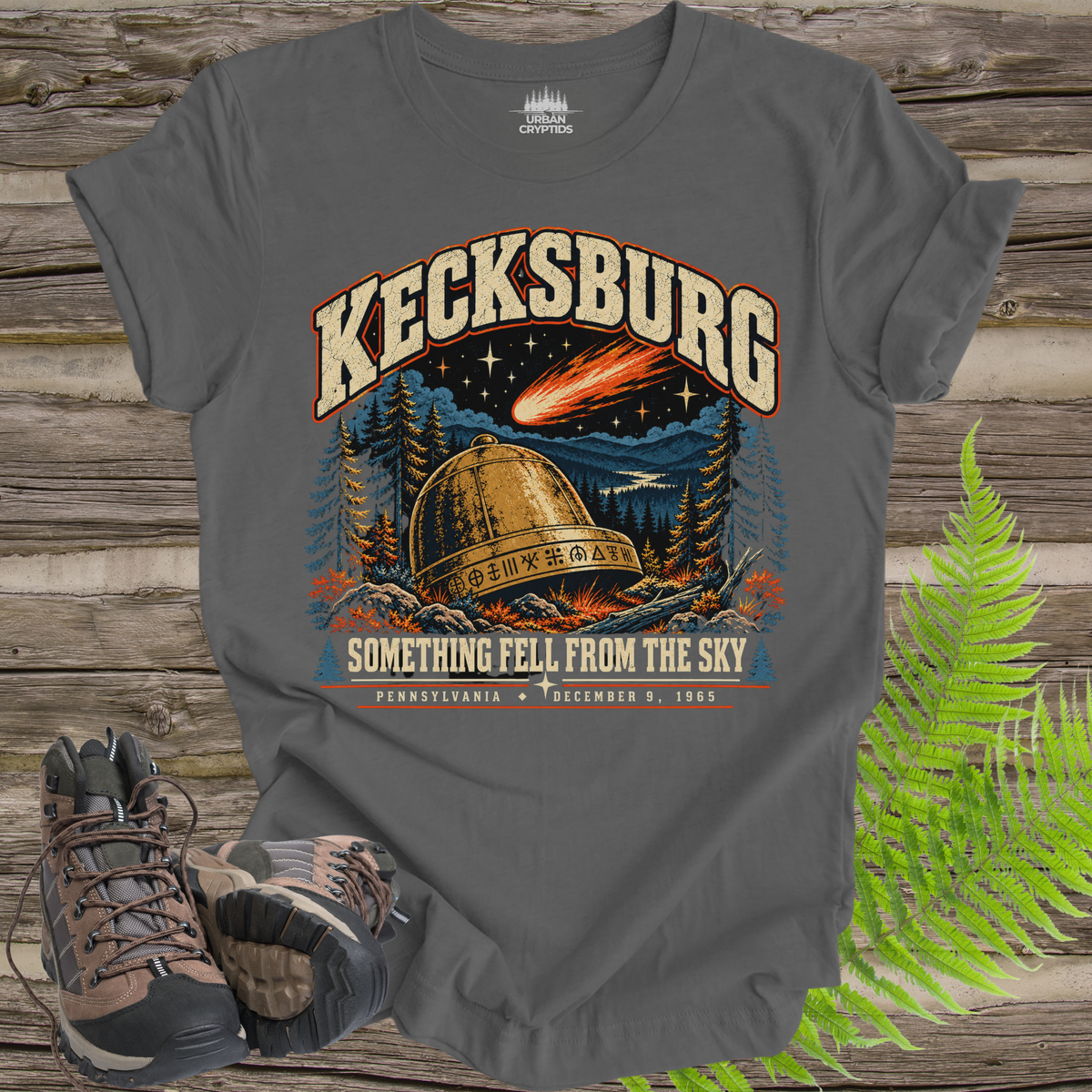 Kecksburg UFO Incident T-Shirt – Vintage Pennsylvania 1965 Alien Crash Graphic Tee