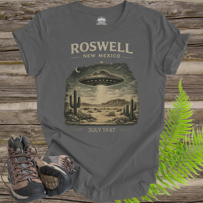 Roswell New Mexico 1947 T-Shirt – Vintage UFO Desert Poster Tee