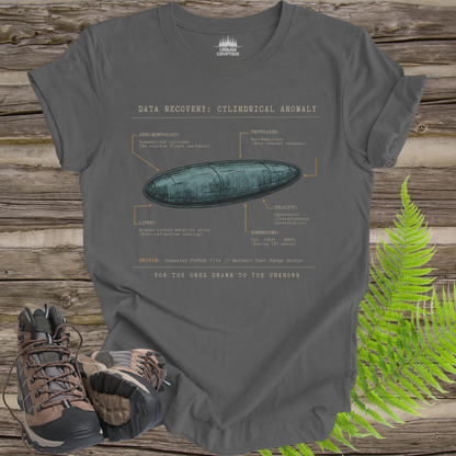 Cigar-Shaped UFO Tee – UAP Recovery File Shirt