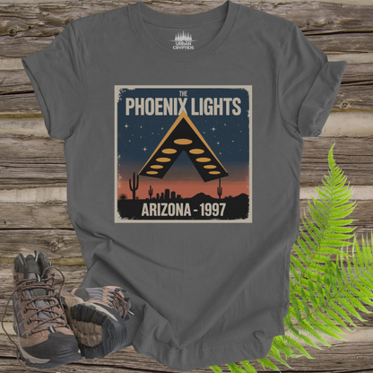 Phoenix Lights 1997 UFO T-Shirt – Arizona Alien & Cryptid Sighting Tee