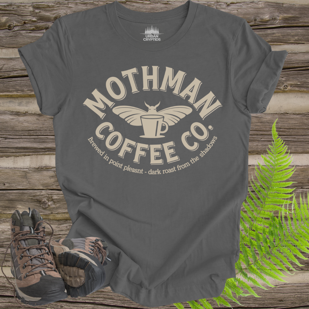 Mothman Coffee Co. Tee – Dark Roast from the Shadows