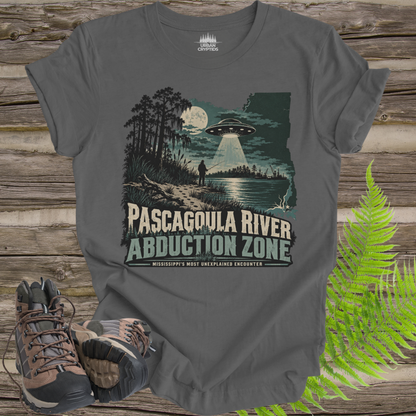 Pascagoula River Abduction Zone T-Shirt | Mississippi UFO Legend