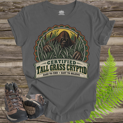 Certified Tall Grass Cryptid T-Shirt – Vintage Bigfoot Grassman Graphic Tee