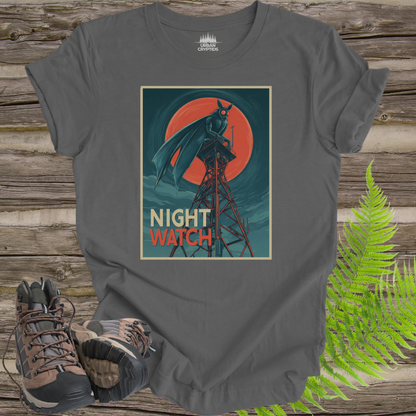 Mothman Night Watch Vintage Cryptid Poster T-Shirt