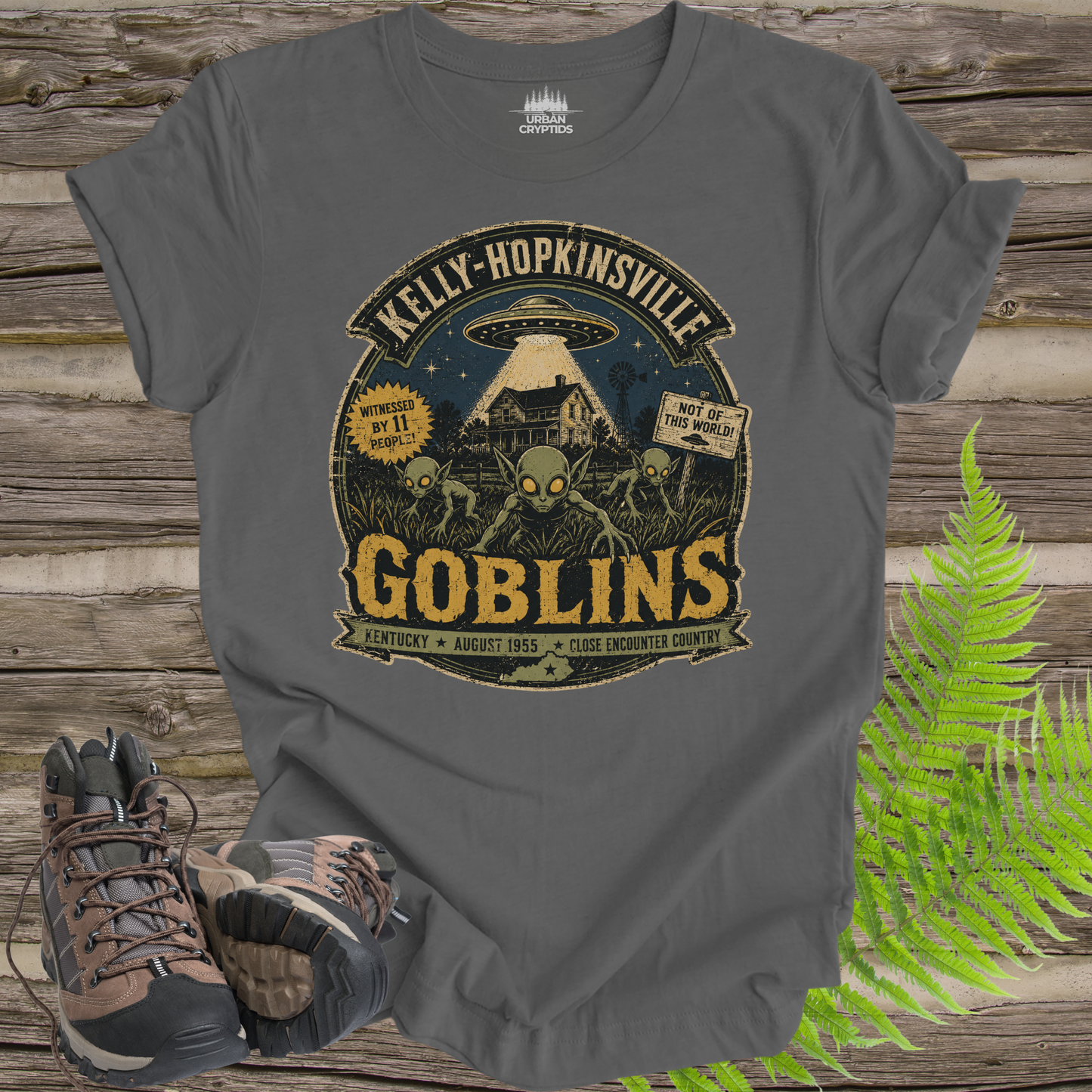 Kelly-Hopkinsville Goblins | Kentucky 1955 Close Encounter Vintage T-Shirt
