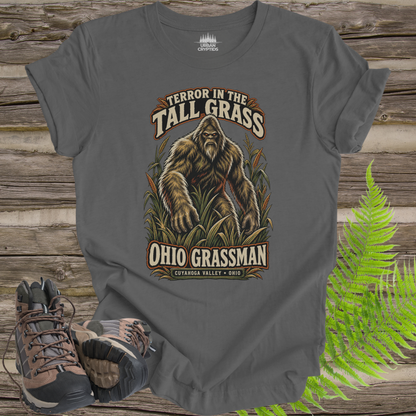 Ohio Grassman T-Shirt – Cuyahoga Valley Bigfoot Cryptid Shirt