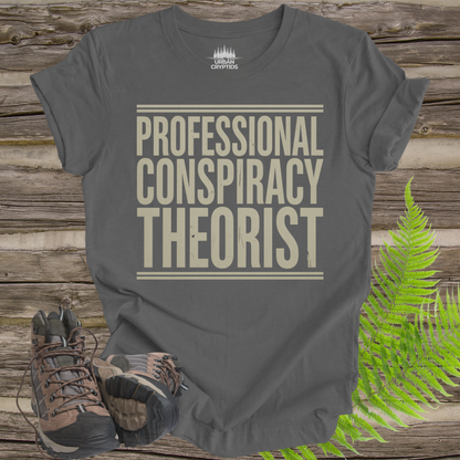 Professional Conspiracy Theorist T-Shirt | Funny Aliencore Tee – Urban Cryptids