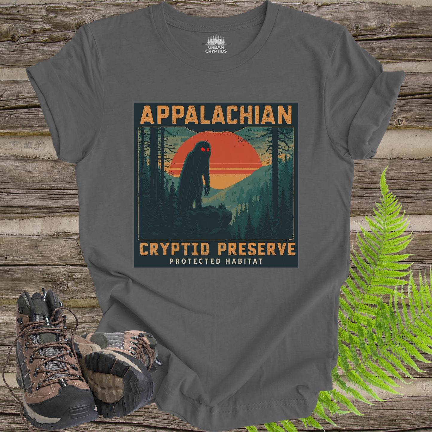 Appalachian Cryptid Preserve Mothman Vintage Outdoor T-Shirt
