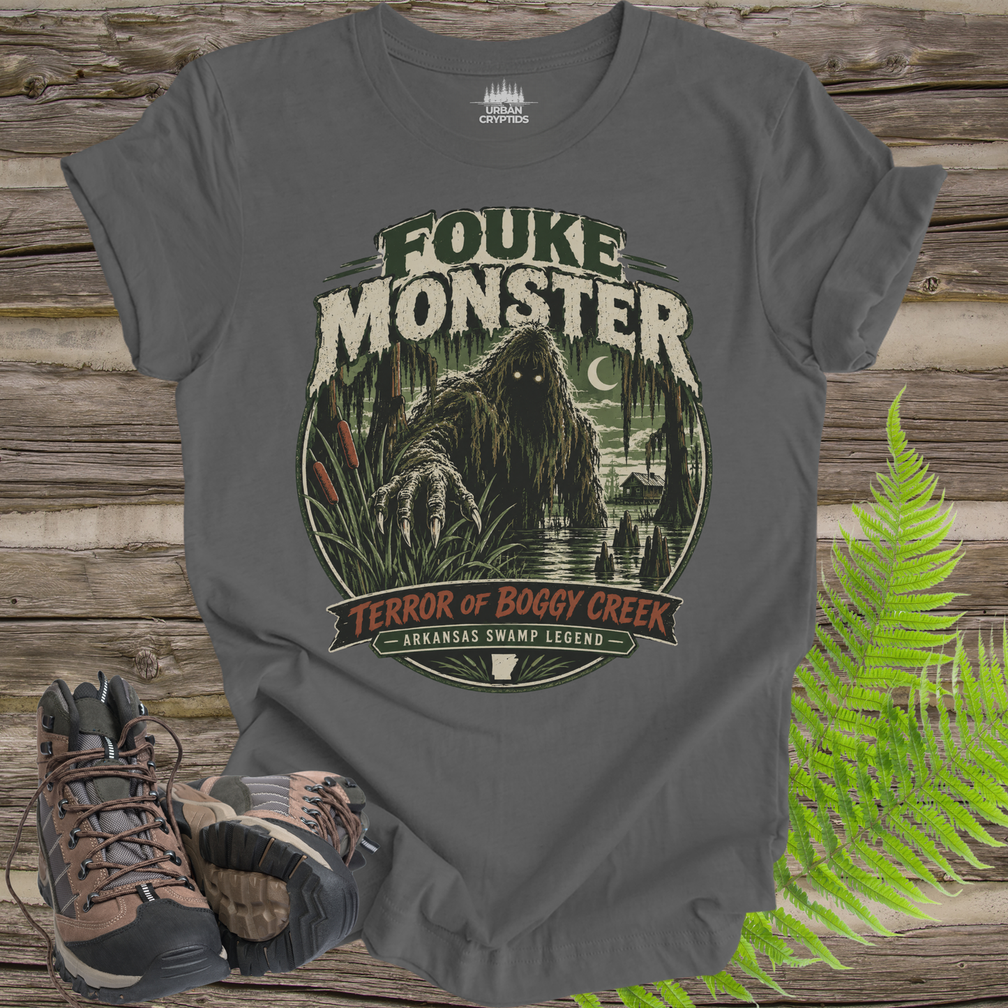 Fouke Monster T-Shirt – Boggy Creek Arkansas Cryptid Shirt