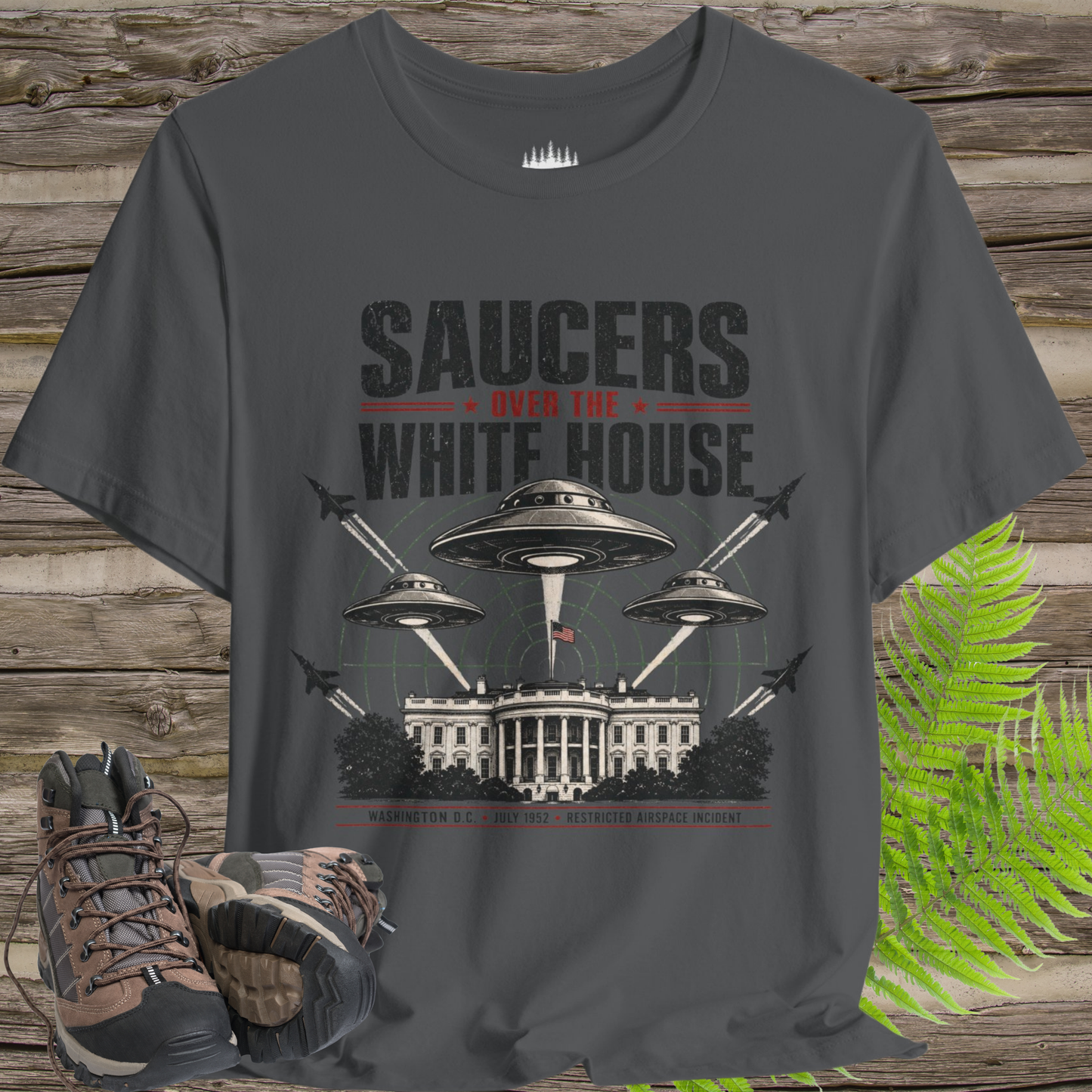 Saucers Over the White House T-Shirt – 1952 Restricted Airspace Incident