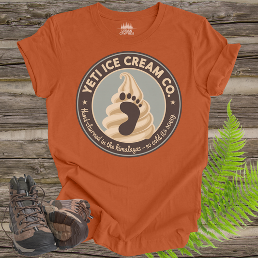 Yeti Ice Cream Co. Tee – So Cold It’s Scary