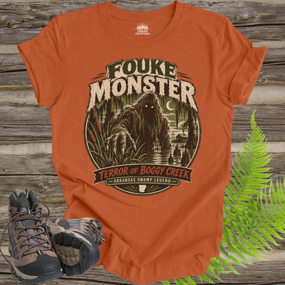 Fouke Monster T-Shirt – Boggy Creek Arkansas Cryptid Shirt