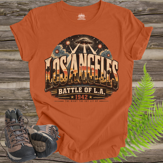 Los Angeles UFO T-Shirt – Battle of L.A. 1942 Vintage California Tee