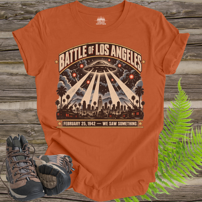 Battle of Los Angeles 1942 UFO T-Shirt – Vintage WWII Alien Encounter Tee