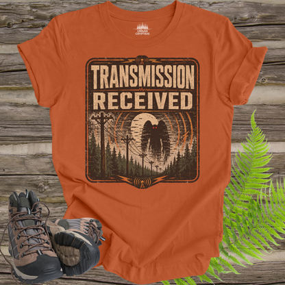 Transmission Received Mothman T-Shirt – Paranormal Radio Cryptid Tee