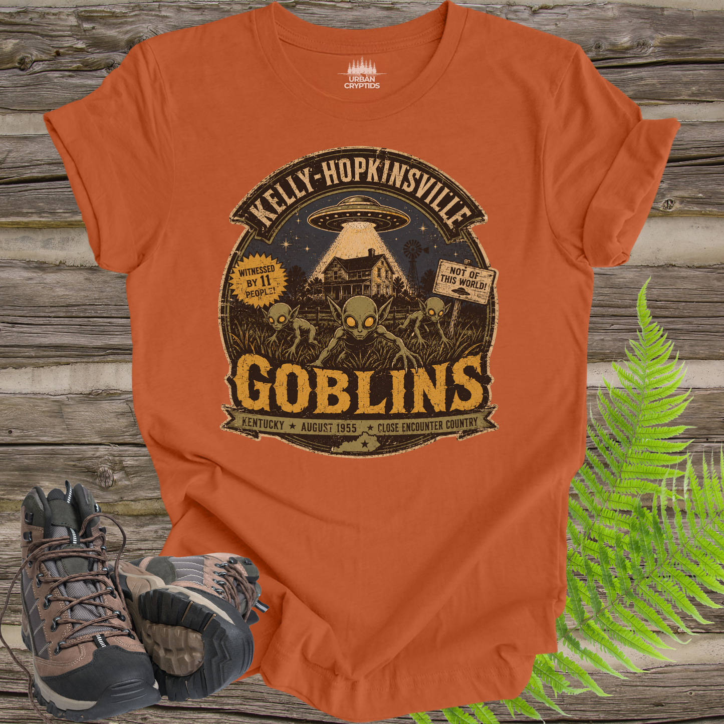 Kelly-Hopkinsville Goblins | Kentucky 1955 Close Encounter Vintage T-Shirt