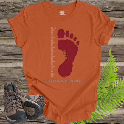 Willow Creek Bigfoot Museum T-Shirt – California Bigfoot Capital Footprint Tee