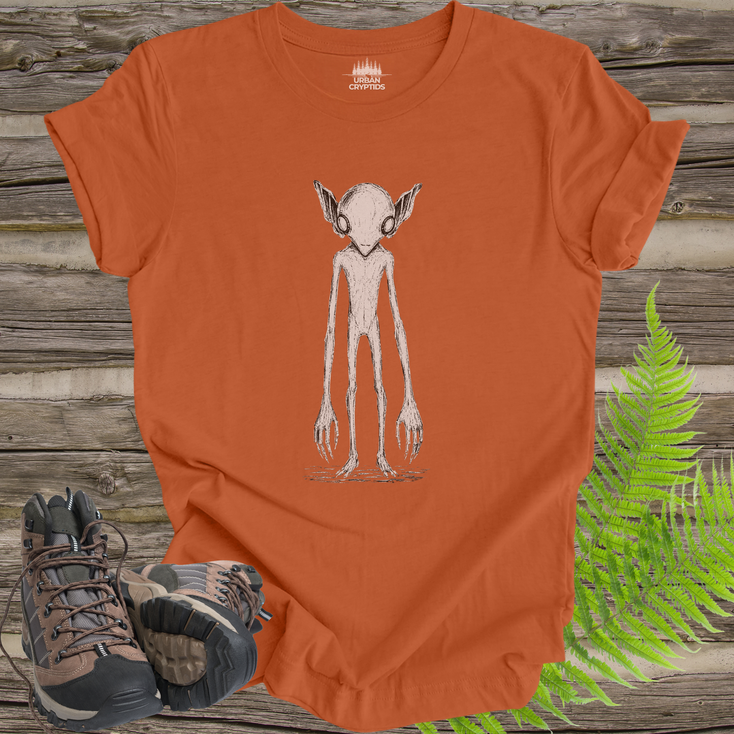Kelly-Hopkinsville Witness Sketch | 1955 Kentucky Goblin Minimalist T-Shirt