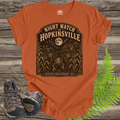 Night Watch in Hopkinsville | Kentucky Goblin Incident 1955 Vintage Horror T-Shirt
