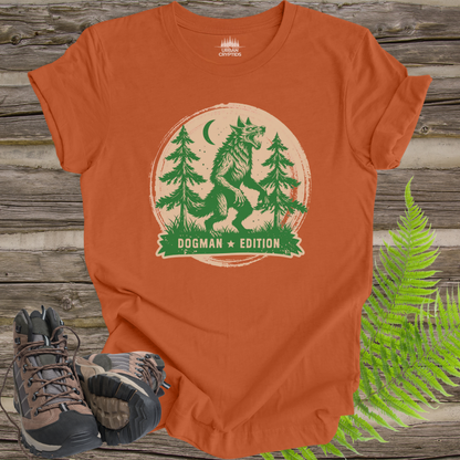 Camp Cryptid “Dogman Edition” T-Shirt – Vintage Werewolf Forest Tee