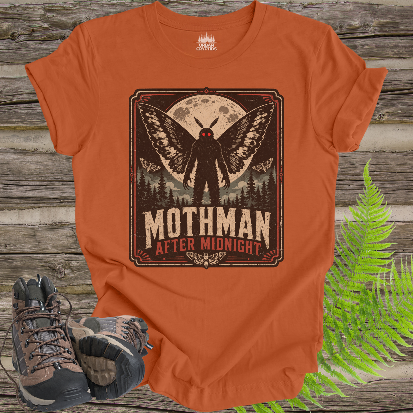 Mothman After Midnight T-Shirt – Vintage Point Pleasant Cryptid Tee