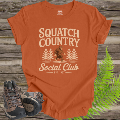 Squatch Country Social Club – Funny Bigfoot Shirt
