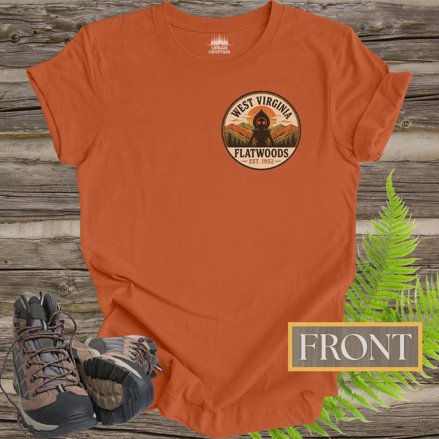 Take Me Home Flatwoods | West Virginia Flatwoods Monster Front & Back T-Shirt