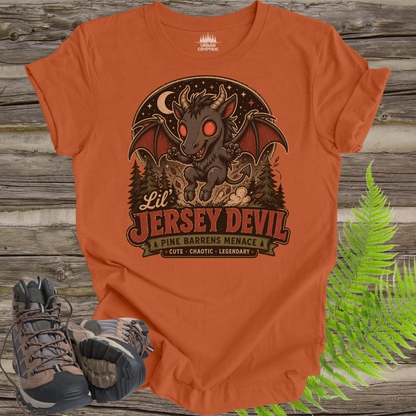 Lil' Jersey Devil | Pine Barrens Menace Vintage Cryptid T-Shirt
