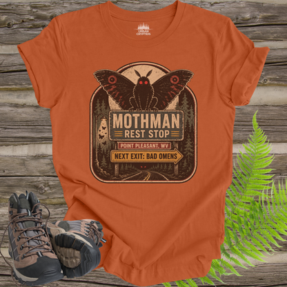 Mothman Rest Stop T-Shirt – Vintage Point Pleasant Cryptid Tee