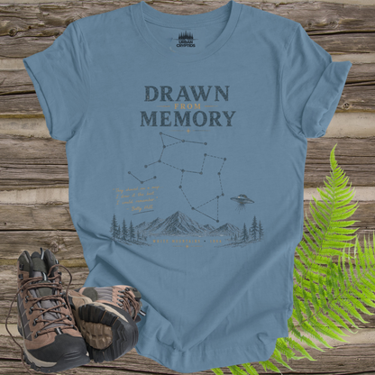 Drawn From Memory Shirt | Betty Hill UFO Encounter Tee | White Mountains 1964 | Vintage Alien Mystery Shirt