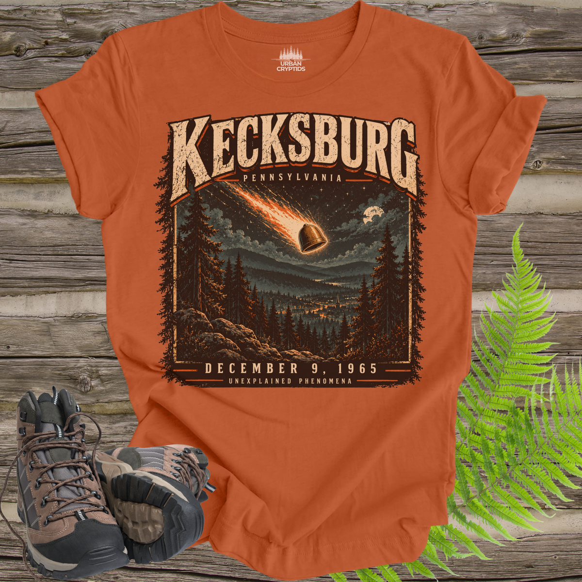 Kecksburg UFO Fireball T-Shirt – Vintage 1965 Pennsylvania Alien Encounter Graphic Tee