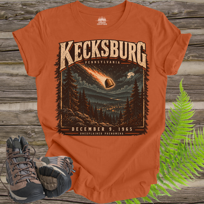 Kecksburg UFO Fireball T-Shirt – Vintage 1965 Pennsylvania Alien Encounter Graphic Tee
