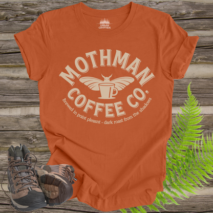 Mothman Coffee Co. Tee – Dark Roast from the Shadows