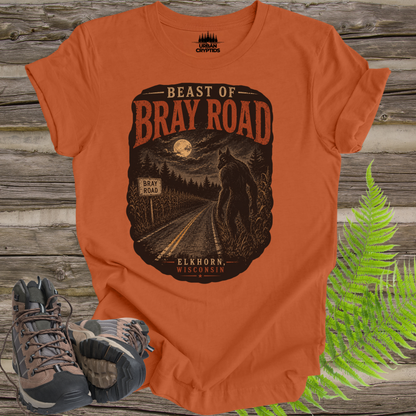 Beast of Bray Road Vintage Cryptid T-Shirt | Elkhorn Wisconsin Dogman Legend Tee