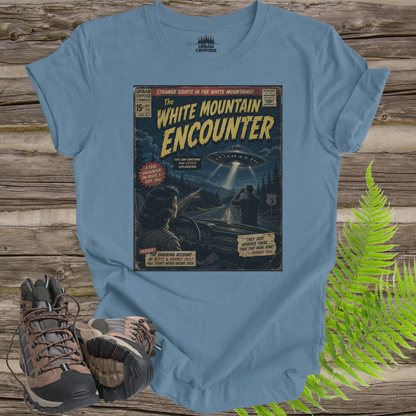 White Mountain Encounter Comic Tee | Betty & Barney Hill UFO Shirt | Vintage Sci-Fi Comic Cover | 1961 New Hampshire Alien Encounter